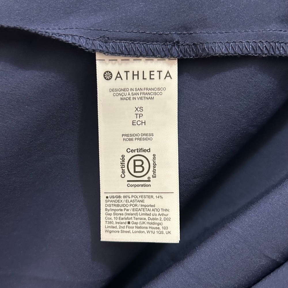 Athleta Presidio Dress Navy - Picture 6 of 8